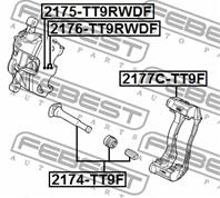 Втулка напр.суппорта FORD TRANSIT TT9 2006-2013