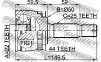 Шрус 2210-cer16a44