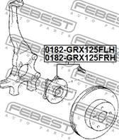 Ступица TOYOTA Yaris 1.0/1.3 16V/1.4D 99-передняя