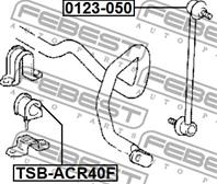 Втулка пер.стабил.TOYOTA ESTIMA T/L ACR40/MCR40 4WD 1999-2006