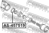 FEBEST AS-457519 Подшипник привода колеса FORD FOCUS/S-MAX/TRANSIT 00-