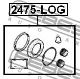 FEBEST 2475-LOG Рем. к-кт суппорта RENAULT LOGAN/SANDERO пер.