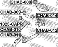 FEBEST CHAB-008 Сайлентблок рычага CHEVROLET CAPTIVA/OPEL ANTARA зад.подв.