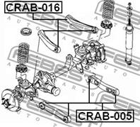 FEBEST CRAB-005 Сайлентблок рычага JEEP GRAND CHEROKEE 97-04