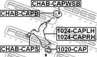 FEBEST CHAB-CAPS Сайлентблок рычага CHEVROLET CAPTIVA/OPEL ANTARA пер.подв.