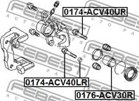 Втулка напр.зад.суппорта TOYOTA RAV4 ACA3/ALA3/GSA33/ZSA3 2005-2013