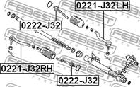 Нак.рул.тяги прав.NISSAN MURANO Z51 2007-2014