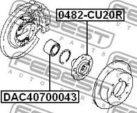 Ступ. задн. (без подш.) Outlander CU5W Euro MR510149  0482CU20R