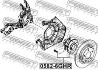 0582-6ghr ступица задн. mazda 6 gh 2007