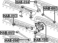 сайленблок задн. тяги Honda Accord CL/CN/CM 02-06