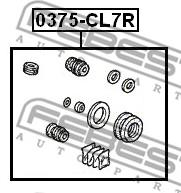 FEBEST 0375-CL7R Рем. к-кт суппорта HONDA ACCORD 98-08 зад.