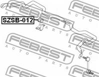 FEBEST SZSB-012 Втулка стабилизатора SUZUKI LIANA 06- пер.подв.