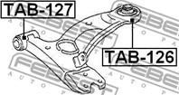 FEBEST TAB-126 Сайлентблок рычага TOYOTA RAV4 00-05 пер.подв.