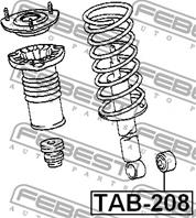 Втулка амортизатора tab-208