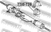 FEBEST TSB-739 Проставка крепления рулевой рейки TOYOTA LAND CRUISER 100 98-07