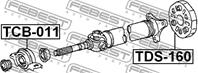 Подшипник опоры карданного вала tcb-011