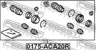 FEBEST 0175-ACA20R Рем. к-кт. суппорта TOYOTA COROLLA 01-07 зад.