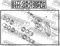 Суппорт пер l toy land cruiser prado 120 grj12/kdj