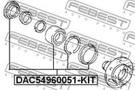 К-кт подшипника ступицы toyota land cruiser