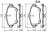 Колодки тормозные передние к-кт MERCEDES BENZ A140/160 W176 (2012&gt)