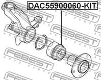 FEBEST DAC55900060-KIT Подшипник ступ.CITROEN JUMPER/FIAT DUCATO/PEUGEOT BOXER 1.8t 94-06 пер.