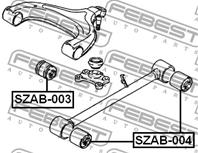 FEBEST SZAB-004 Сайлентблок рычага SUZUKI GRAND VITARA 98-06 зад.подв.