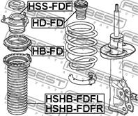 FEBEST HSS-FDF Опора амортизатора HONDA CIVIC 06-12 пер.