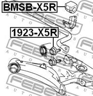 FEBEST BMSB-X5R Втулка стабилизатора BMW X5(E53) 99-06 зад.подв.