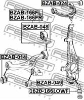 Сайленблок нижн. рычага Fr MB W166 11-