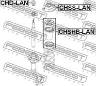 FEBEST CHD-LAN Отбойник амортизатора CHEVROLET LANOS/NUBIRA 97-02 пер.