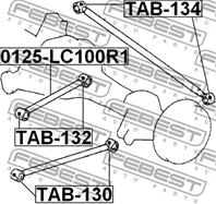 С/блок заднего продольного рычага LAND CRUISER (100) (98-07)/ LEXUS LX 470 (98-07)