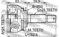 Шрус 2210-cer20a44