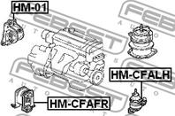 Опора двигателя правая at hm-01