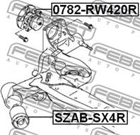 Подшипник ступицы suzuki sx4 06-задний 4wd к-кт