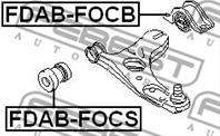 FEBEST FDAB-FOCS Сайлентблок рычага FORD FOCUS I 98-04 пер.подв.