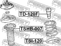 FEBEST TD-120F Отбойник амортизатора TOYOTA COROLLA CE120 00-08 пер.