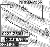 0221-z50_наконечник рулевой наружный! nissan mura