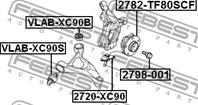 Опора шаровая переднего нижнего рычага (VOLVO XC90 2003