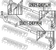 Наконечник левый land rover defender 1987-2006