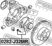 0282-J32MR_к-кт подшипника ступ. зад.! Nissan Tea