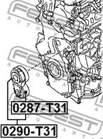 0287-t31 ролик натяжн. nissan qashqai j10f 06&gt