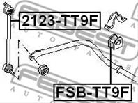 FEBEST 2123-TT9F Тяга стабилизатора FORD TRANSIT 01- пер.подв.лев/прав.