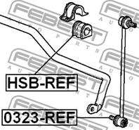 FEBEST HSB-REF Втулка стабилизатора HONDA CR-V 07-12 пер. 20мм.