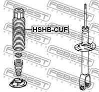 Пыльник амортизатора передний honda accord cu 2008-2012 hshb-cuf