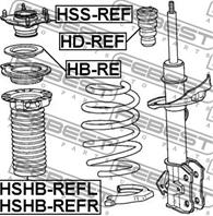 FEBEST HSHB-REFL Пыльник амортизатора HONDA CR-V 07- пер.