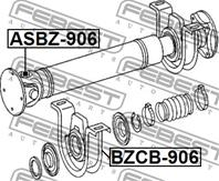 FEBEST ASBZ-906 Крестовина кард.вала MB SPRINTER/VW CRAFTER 06-