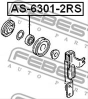 FEBEST AS-6301-2RS Подшипник ALL TOYOTA/MITSUBISHI/HONDA/MAZDA/NISSAN