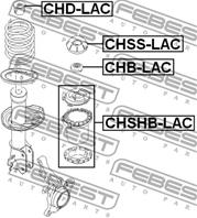 FEBEST CHB-LAC Подшипник опоры амортизитора CHEVROLET LACETTI 03&gt передний