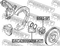 FEBEST DAC42800045M-KIT Подшипник ступ.MAZDA 3/6 04- пер.