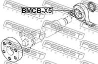 FEBEST BMCB-X5 Опора карданного вала BMW X5(E53)